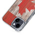Canadian Flag Dark Wood iPhone 14 Plus MagSafe Case